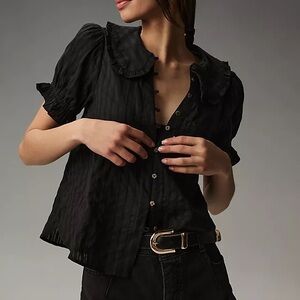 The Keira Blouse by Pilcro- Black